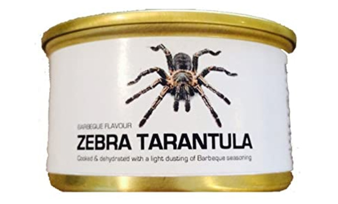 Edible Dehydrated Zebra Tarantula
