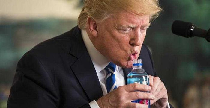 Trump-Drinking-Water