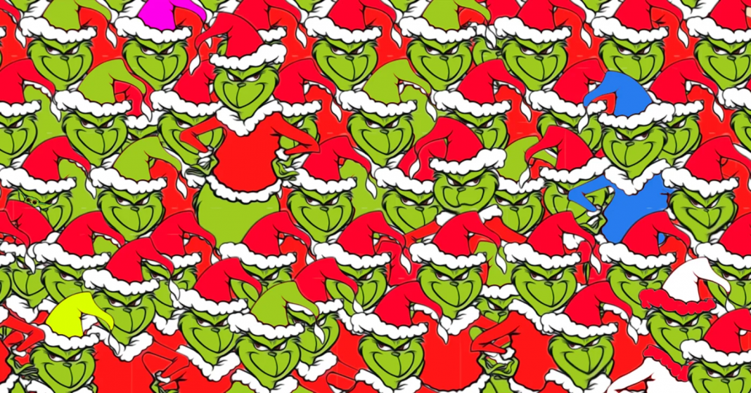 FIND THE BABY YODA HIDDEN IN THE GRINCHES BRAIN TEASER The Howler Monkey