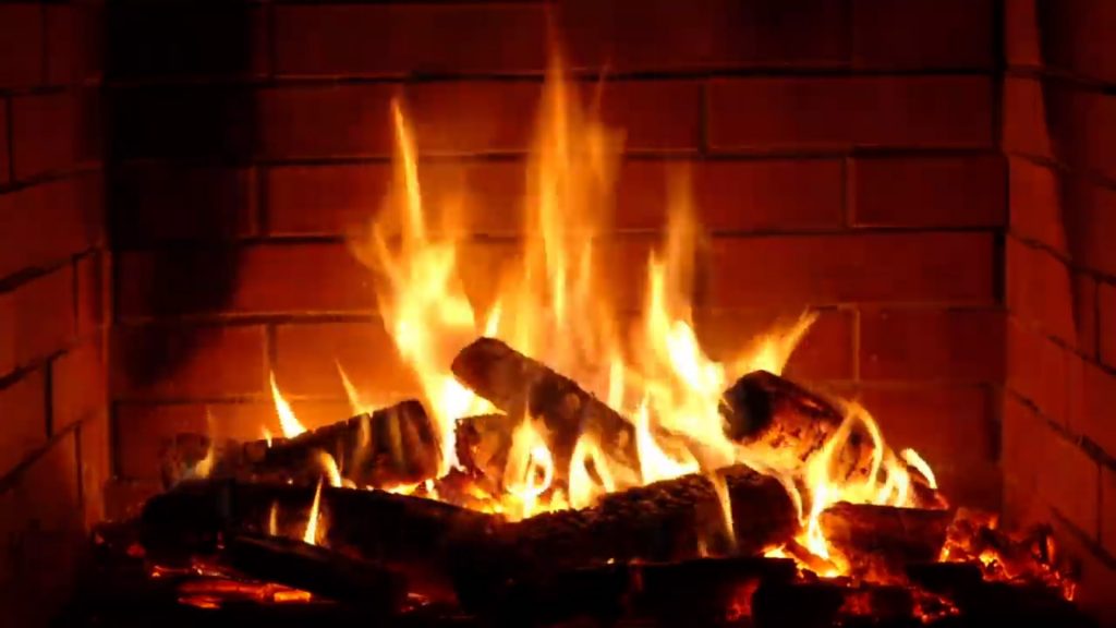 STREAMING 24/7 NONSTOP FIREPLACE SCREENSAVER WITH INSTRUMENTAL