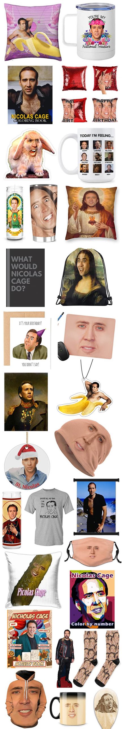 Nicolas Cage Gag Gifts